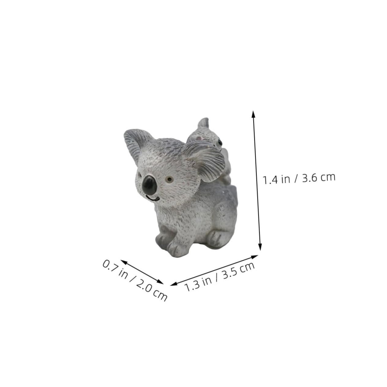 Happyyami 12 Stuks Miniatuur Dier Figuur - Schattige Mini-Koala Figuren