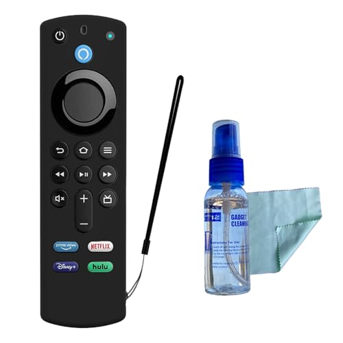 Smashtronics¨ - Firetv Remote Cover, Fire Stick Remote Cover Case, Silicone Cover for Firestick 4K TV, 3rd Gen firestick Remote Control case (Black)