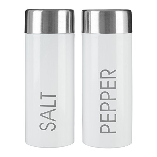 Premier Housewares Liberty Salt and Pepper Set - White