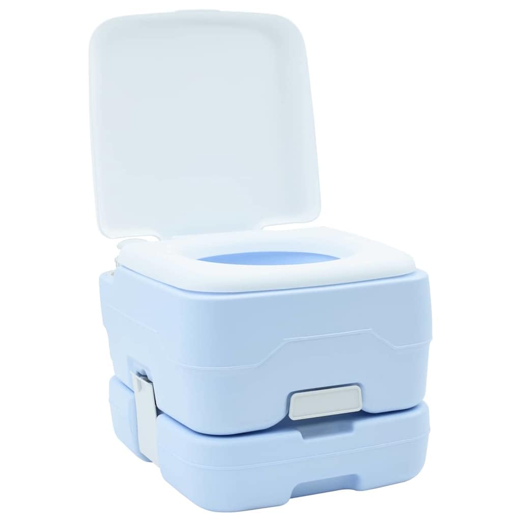 WC da campeggio portatile da viaggio, 41,5 x 36,5 x 30 cm, WC da campeggio con sistema di risciacquo, per escursioni all'aperto e giardino
