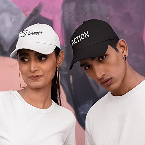 Personalised Baseball Cap, Personalised Hat with Embroidery Text Logo and Print Photo, Image, Custom Summer Sun Caps Unisex, Gift for Mother Father Man Woman Friend Black