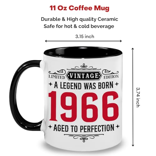 Ideas for 60th Birthday Gifts for Men Women - Vintage 1966 Mug by Mailabeeus - Used condition - Image 2