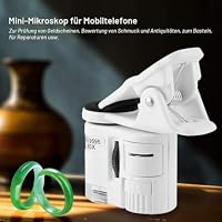 Handy-Clip-Mikroskop, UV-Licht Mini-Handy-Clip-Mikroskop 9595W 60X Mini-Handy-Mikroskop zur Währungserkennung, Schmuck und Antiquitätenbewertung – Ansicht 5