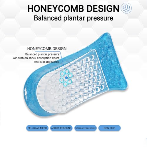Plantillas elevadoras de silicona de 6.5 cm para hombres y mujeres miniatura 3
