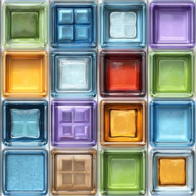 Image of Moroccan Tile Stickers | Waterproof Self Adhesive Peel & Stick Tile Decals for Kitchen Backsplash, Bathroom Wall, Floor, Furniture & Glass (4x4 Inch, Design 46)
