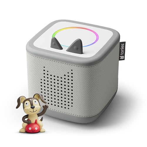 Image of Toniebox 2 Audio Player Starter Set for Kids 1+ with Playtime Puppy - Moon Gray