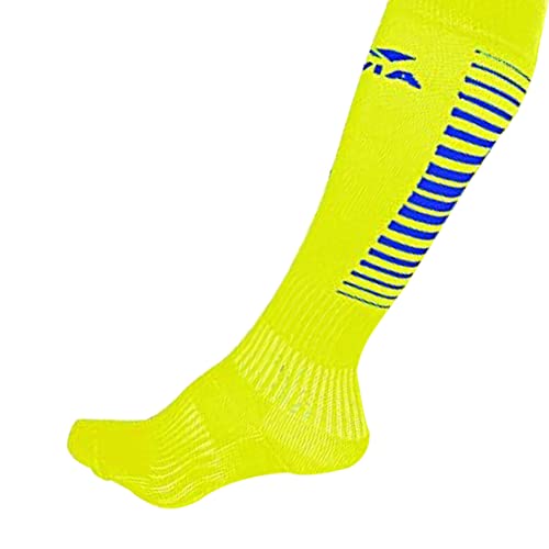 Image of Nivia Plain Encounter Stockings (L) - Polyester Blend,Knee Length Pair & Nivia Acrylic Encounter Unisex Soccer Socks, Full Length (Multicolor, L) Pack of 1 Pair
