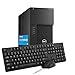 Dell Precision 3620 Mini tour d'ordinateur de bureau, Intel Core i5-6500, 8 Go de RAM, 256 Go SSD, WiFi, Bluetooth, clavier QWERTY américain, Windows 11 Pro (renouvelé)
