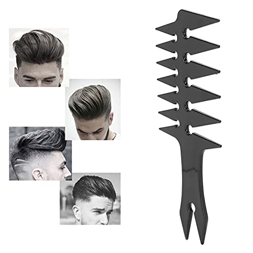 Peine para cabello de dientes anchos doble cara negro miniatura 7