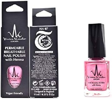 Vivien Kondor Halal Henna double coated nail Polish-Enchanted Pink 11ml