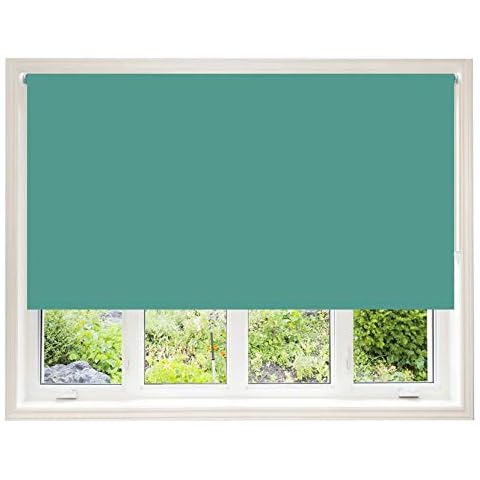 Teal Thermal Blackout Roller Blind (5ft (153cm)) Cover