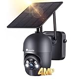 [ PC対応 ] Ctronics 防犯カメラ 屋外 ソーラー 2.5K 4MP ナイトカラー ヒューマン検知 警報通知 音声発光威嚇 FTP対応 ４倍デジタルズーム 完全無線 工事不要 5DBi高性能アンテナー スマホ連動 遠隔操作 家族共有 双方向通話 防犯ステッカー付属 クラウドストレージ/128GBMircoSDカード録画