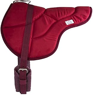 Best Friend English Style Bareback Pad, Red, Horse Size