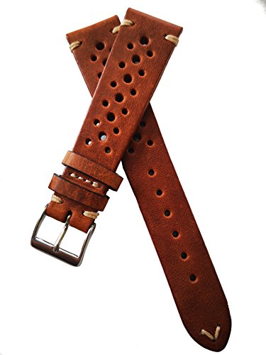 Bracelet montre 20 mm Fluco Hunter-Racing marron : finis les bracelets rigides