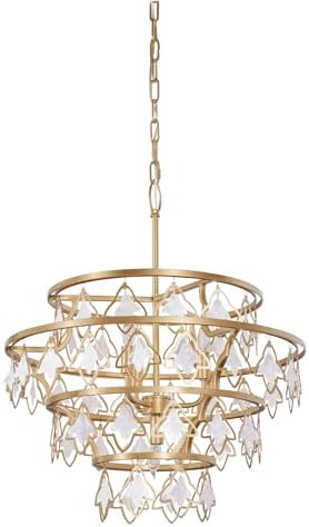 Varaluz Lighting 386C04FG Fleur - 4 Light Chandelier in Industrial Style-19.25 Inches Tall and 22 Inches Wide