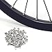 50Pcs Copper Spoke Nipples, 14G Spoke End for Road Bikes, Mountain Bikes, and Fold Bikes, Multicolored and Silver Show（Silver）