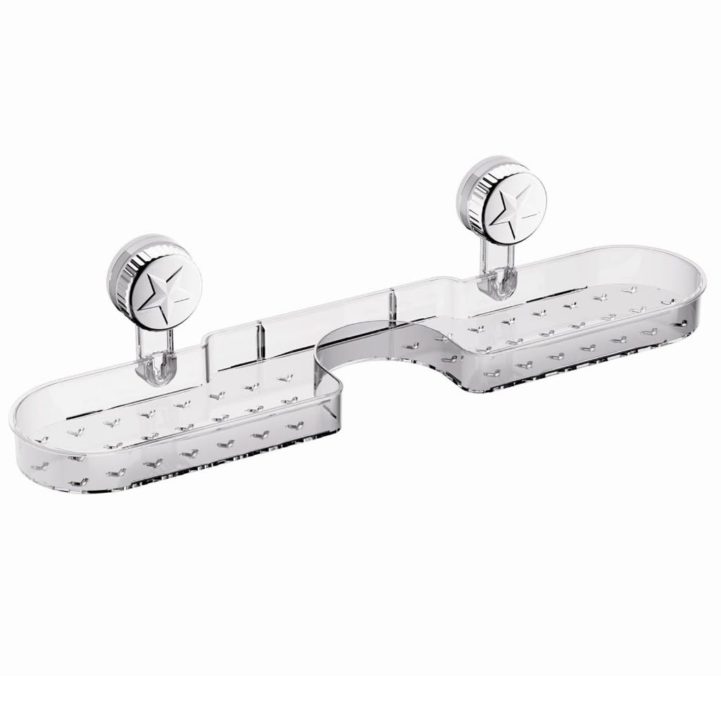 Shower Caddys Wall Mounted Shower Organizers Bathroom Shower Shelves Not Drilling Bathroom Shelves with Suction Cup