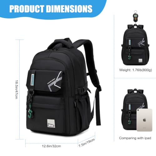 School Backpack for Boys, Middle School Elementary Bookbags for Teens Boys by ZHIERNA - Used condition - Image 2
