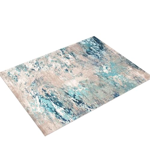 SAFAVIEH Madison Collection Area Rug - 9' x 12', Blue & Grey, Modern Boho Abstract Design, Non-Shedding & Easy Care, Ideal for High Traffic Areas in Living Room, Bedroom (MAD440M) - Image 4