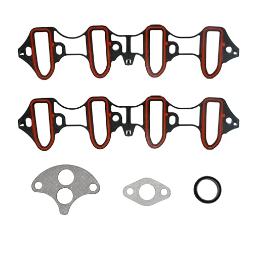 Image of MS 96587 MS92211 Engine Intake Manifold Gasket Set Replacement for Chevrolet GMC Hummer 5.3L 4.8L 2002-03 Compatible with Cadillac Escalade 5.3L 2001-03,Sierra 1500 HD 6.0L 2001-02