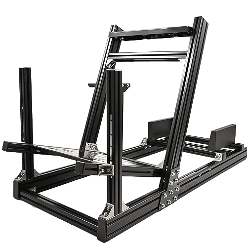 Anman G920 Rock-Firm Racing Simulator Cockpit Fit for Logitech G29 G923,Thrustmaster T300RS T150S TX, Fanatec,PC,PS4 Steering Wheel Stand race car seat Without Steering Wheel Shifter Pedal