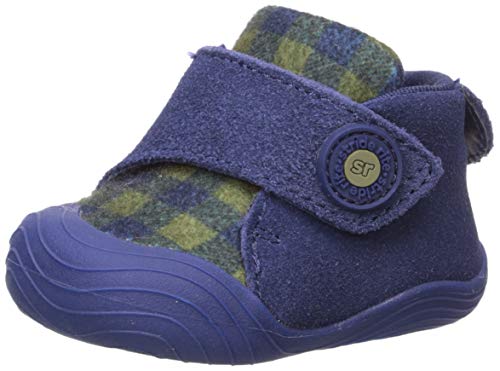 Stride Rite Baby-Girl's SR Campbell Ankle Boot, Navy, 4 M US Toddler