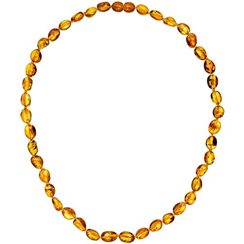 Preisvergleich Produktbild Jobo Damen-Halskette mit Bernstein im Verlauf 45 cm