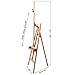 MEEDEN Large Painters Easel Adjustable Solid Beech Wood Artist Easel, Studio Easel for Adults with Brush Holder, Holds Canvas up to 48