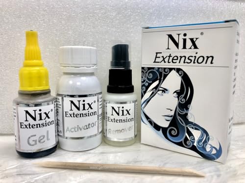 Gentlemenx Ice Extensions - Nix Glue Extensions, Invisible, Nano, Spanish (Black)