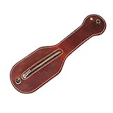 Mini Monedero, Monedero De Cuero De PU Cartera Monedero Vintage, Cinturón De Defensa Personal Bandeja De Efectivo con Cremallera para Herramienta De Llave EDC Al Aire Libre
