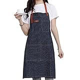 Delantal profesional de camarero, apto para restaurantes, panaderías, cafeterías y bares.