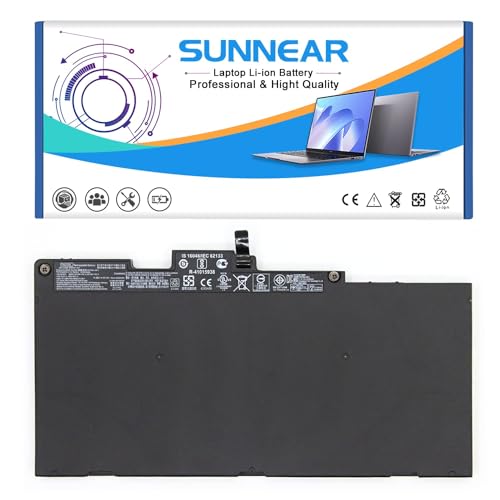 SUNNEAR TA03XL CS03XL 854047-421 Battery for HP EliteBook 745 755 840 848 850 G4 hp ZBook 14U 15U G4 Series HSTNN-LB7J HSTNN-IB7L 854047-1C1 996QA101H TA03051XL HSTNN-172C-4 HSTNN-175C-5 854108-850