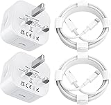 iPhone Cargador 【Apple MFi Certificado】2 Pack 1M Adaptador de Corriente USB de 5W con Cable iPhone Cable Lightning Movil Pared Enchufe Carga Compatible con iPhone 13/12/SE/11/XR/XS/X/8/7/6/6S/iPad
