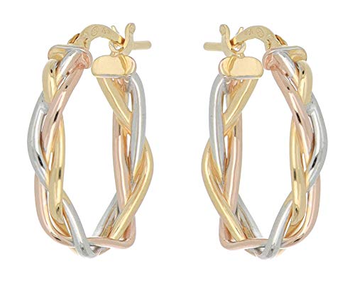 Pendientes de oro de 18 quilates en forma de trenza Dea Aita Cover