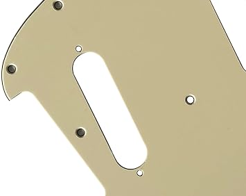 For Fender OffSet Series Mustang Style Guitar Pickguard (3 Ply Vintage Yellow)