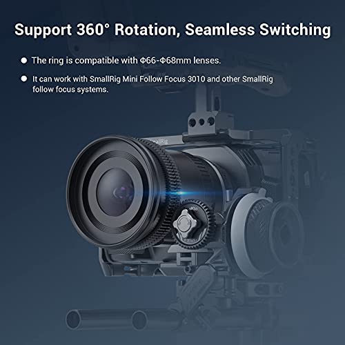 SMALLRIG Seamless Focus Gear Ring, Anillo de Engranaje de Enfoque(Φ66-Φ68mm) - 3292