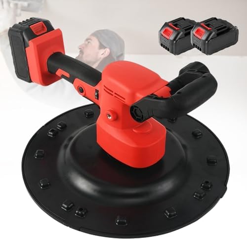 1680W Electric Wall Smoothing Machine - Handheld Drywall Sander with 6 Speed Settings, Quick Heat Dissipation, Waterproof Switch, Ideal for Efficient Plaster and Mortar Finishing