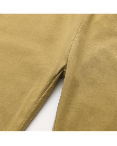 GFQLONG 4 Pack Toddler Boys and Girls Cotton Pants Lightweight Trousers, Kids Summer Casual Solid Sweatpants with Drawstring4