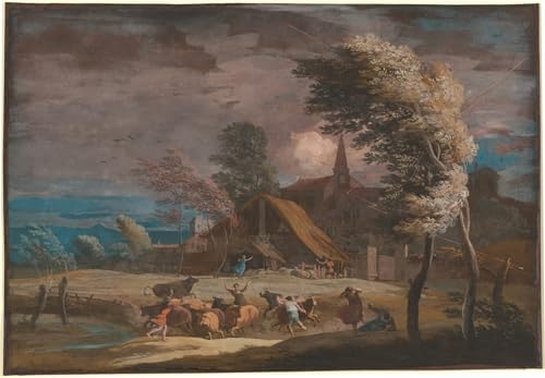 Tableau un paysage d'orage de Marco Ricci pour transformer l'ambiance du salon