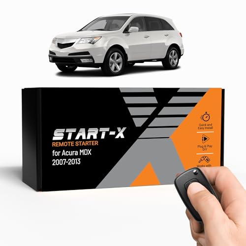 Start-X Remote Start Kit for Acura MDX (2007, 2008, 2009, 2010, 2011, 2012, 2013) Vehicles | Key Ignition | Plug & Play Install | Lock 3X to Remote Start | Zero Wire Splicing