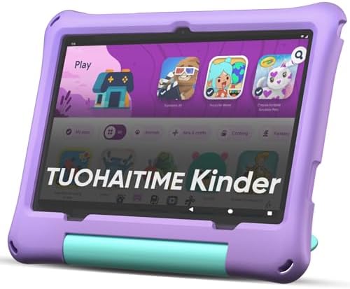 Kinder Tablet 10.1 Zoll Android 16 mit 30GB RAM+64GB ROM 2TB erweiterbar Tablet, Kindersicherung/Elternkontrolle,GPS, Face ID, Widevine L1, WiFi 6, Octa-Core Prozessor, Kids Tablet