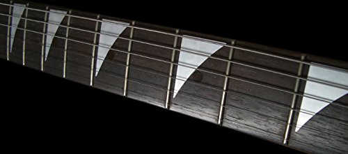 Jockomo Shark Fin (White Pearl) With Rosewood Dot Guitar Inlay Sticker #TOP2