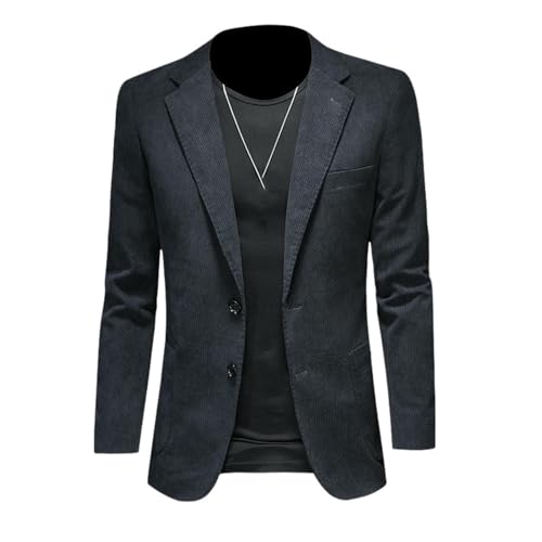 Blazer urbain homme uni coupe ajustée veste style décontracté chic