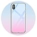 ESR Mimic Tempered Glass Case for iPhone Xs Max?9H Tempered Glass Back Cover [Mimics The Glass Back of iPhone] + Soft Silicone Bumper [Shock Absorption] for iPhone 6.5 inch(Skyfire gem)?,New