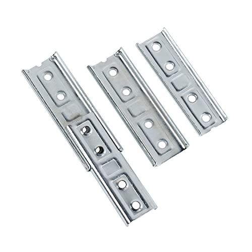 Concealed Headboard Panel Wall Mounting Heavy Duty Fixing Brackets Set of Two Interlocking Wall Hangers Furniture Connector (4 x Pair)