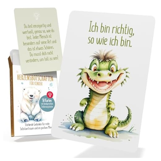 Tarjetas de afirmación para niños, 50 unidades, en cartón resistente de cuarteto, tarjetas de sentimientos para niños, para mejorar la autoestima, fomentar el pensamiento positivo, tarjetas de