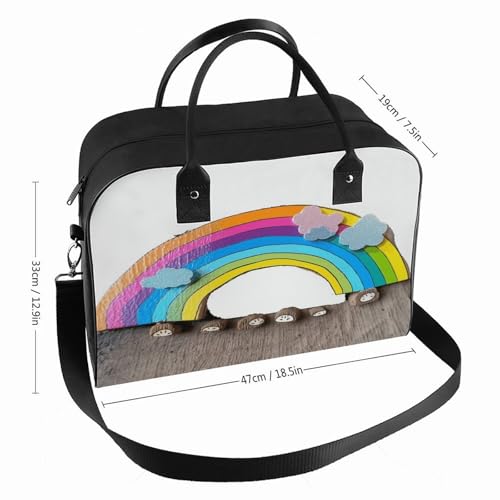 Bolso portátil pequeño arcoíris con correa y asa ajustable miniatura 2