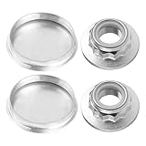 Achsmutter Fettkappe Radnabe hinten Radnabenkappen N90654501 N90654502 Kompatible mit VW Au -di Seat Skoda