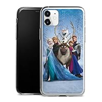 Custodia di silicone compatibile con Apple iPhone 11 Pro Max Custodia trasparente Cover per smartphone trasparente Disney Frozen Olaf Frozen 2