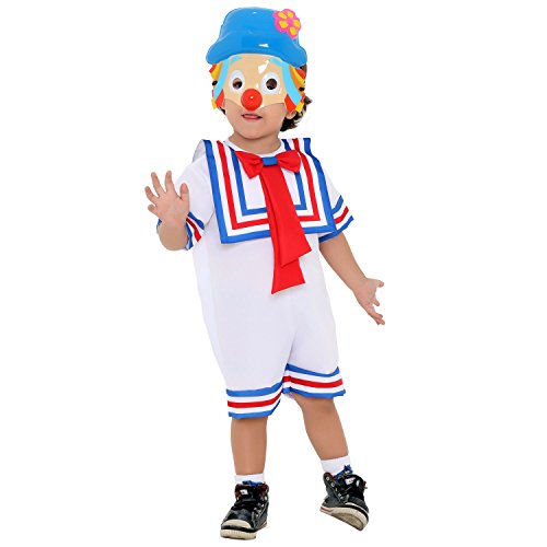 Sulamericana Fantasias Patati Curto Infantil, M 6 Anos, Branco/Vermelho/Azul